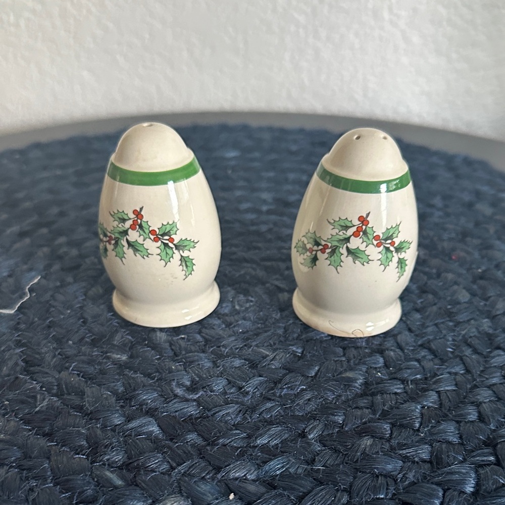 Spode Ceramic Salt and Pepper Shakers